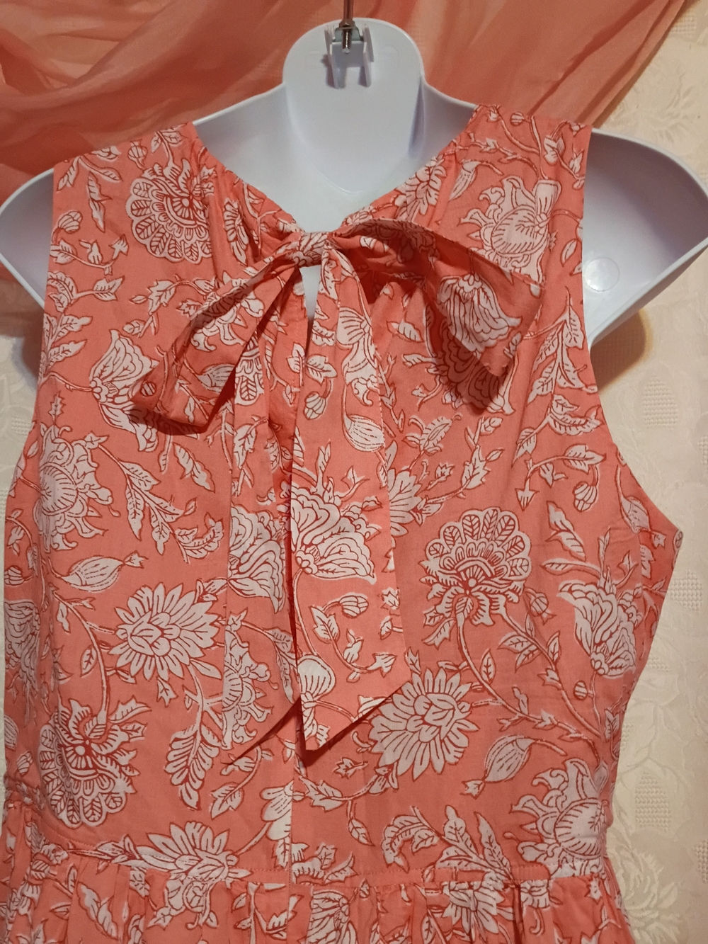 🛍️ BUNDLE ONLY🛍️J. Crew Coral Floral Midi Dress - Picture 6 of 9